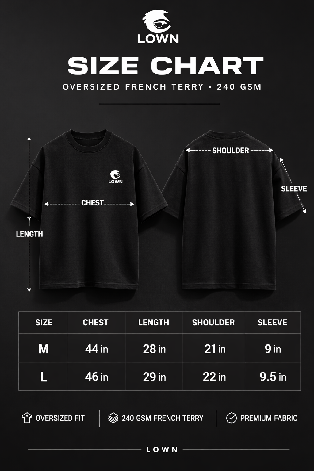 LOWN Oversized French Terry Tee