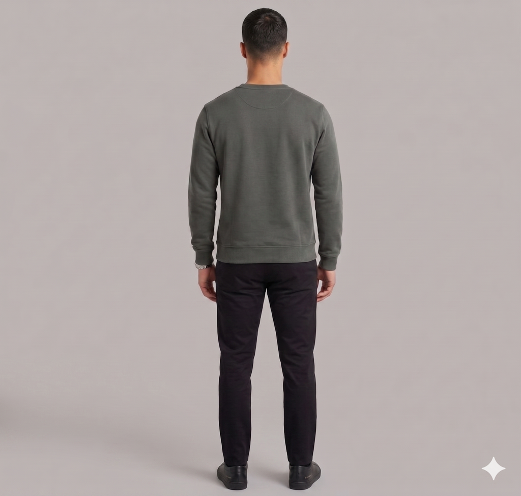 LOWN Cotton Premium Gray Sweatshirt