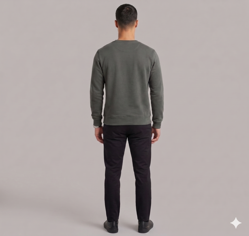 LOWN Cotton Premium Gray Sweatshirt